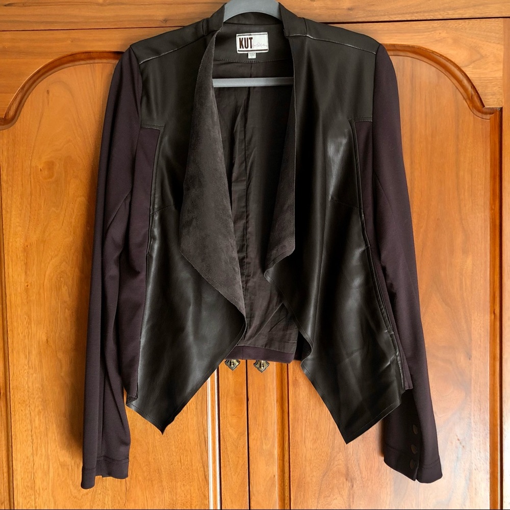 Vegan Leather Chocolate Brown Jacket